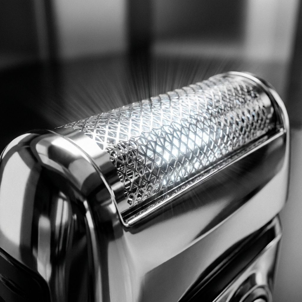 Philips OneBlade shaver head macro photography